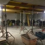 CrossFit Plzeň - betonování podlah - podpěry