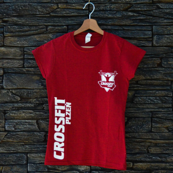 Tričko dámské červená logo CrossFit