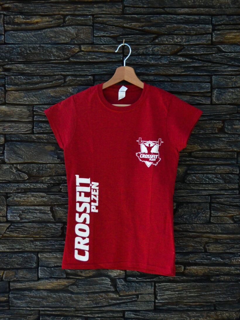 Tričko dámské červená logo CrossFit