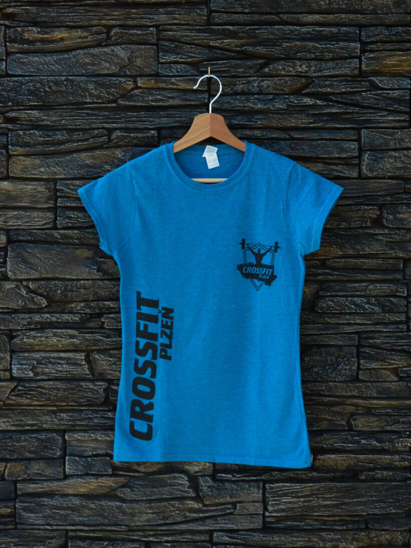 Tričko dámské modrá logo CrossFit