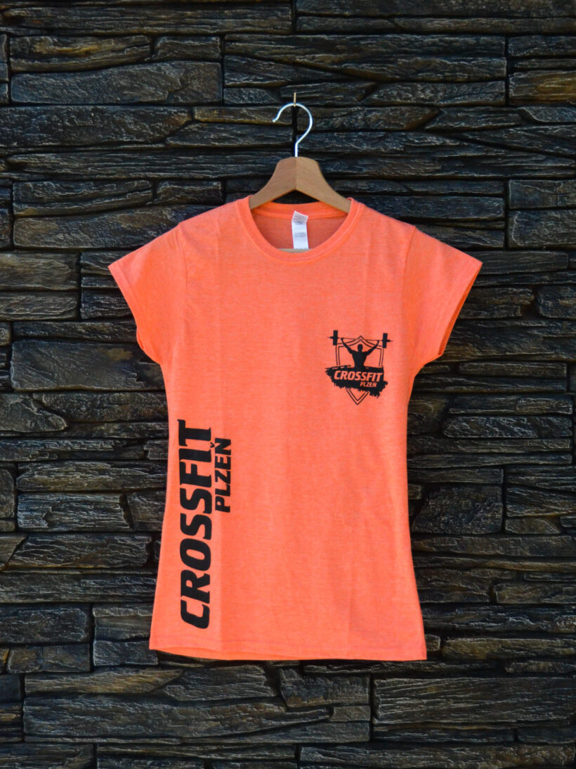 Tričko dámské oranžová logo CrossFit