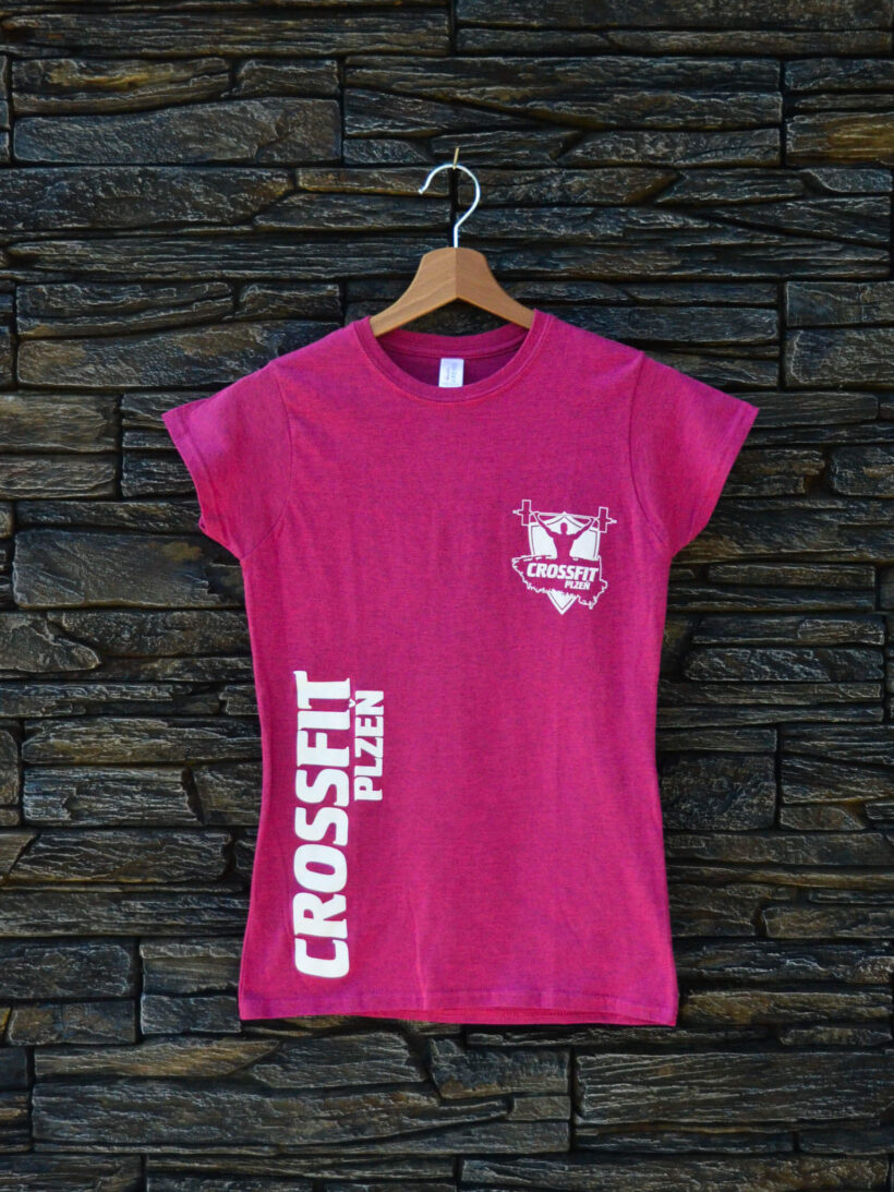 Tričko dámské růžová logo CrossFit