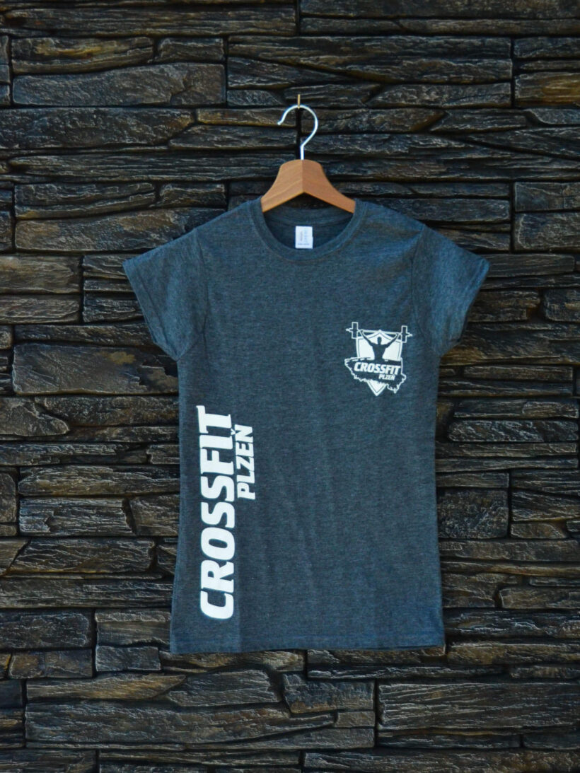 Tričko dámské šedá logo CrossFit