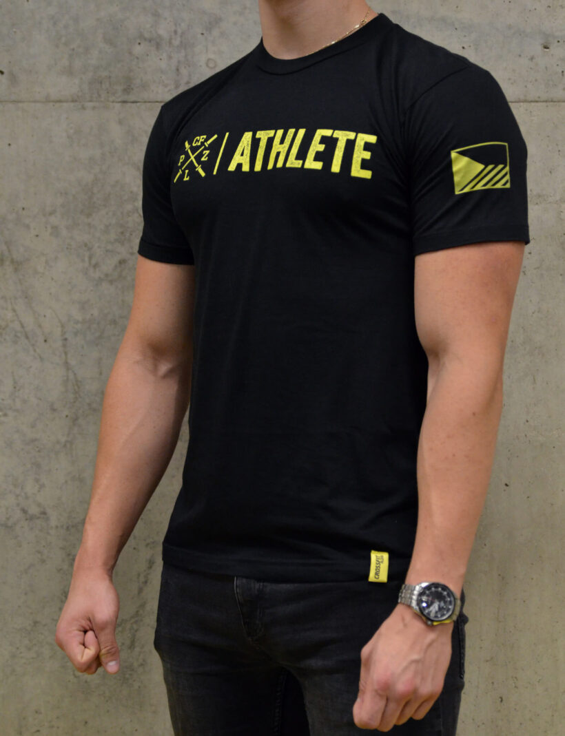 pánské tričko: CF PLZ Athlete, černá, zboku