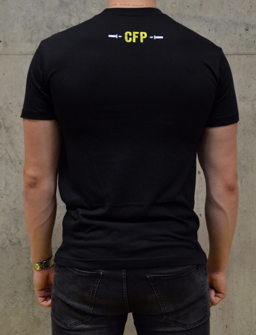 pánské tričko: CF PLZ Athlete, černá, zezadu