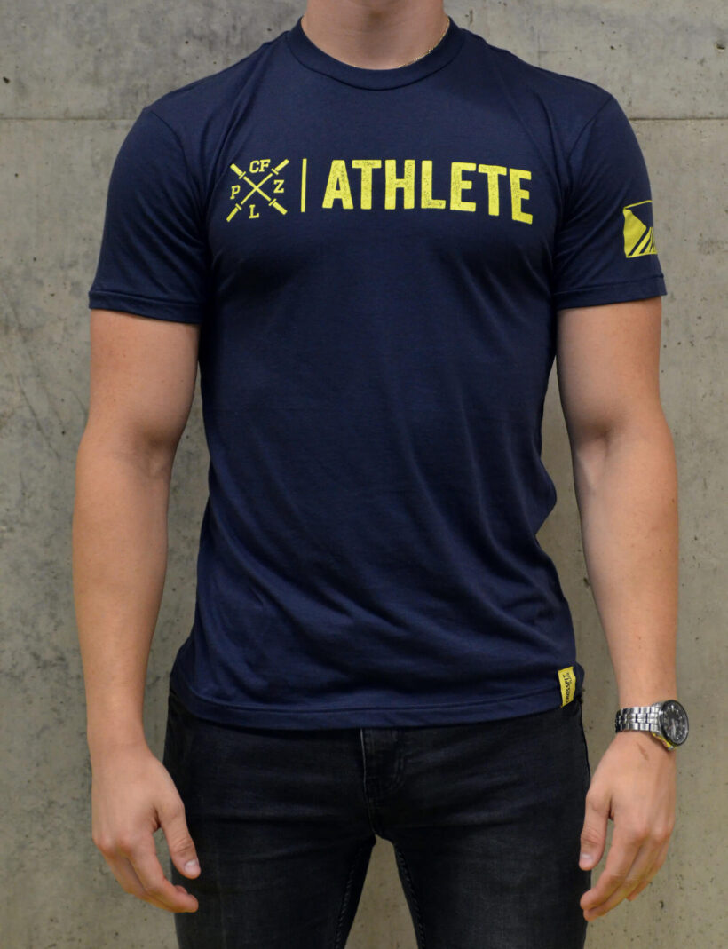 pánské tričko: CF PLZ Athlete, tmavě modrá, zepředu