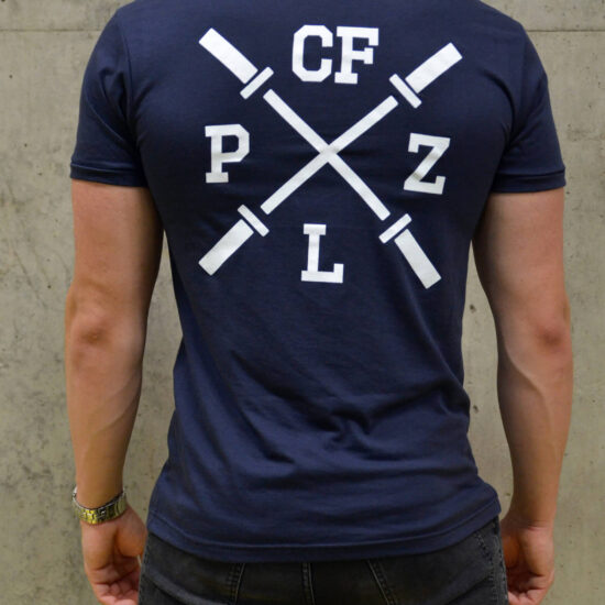 pánské tričko: CF PLZ Osy, tmavě modrá, zezadu