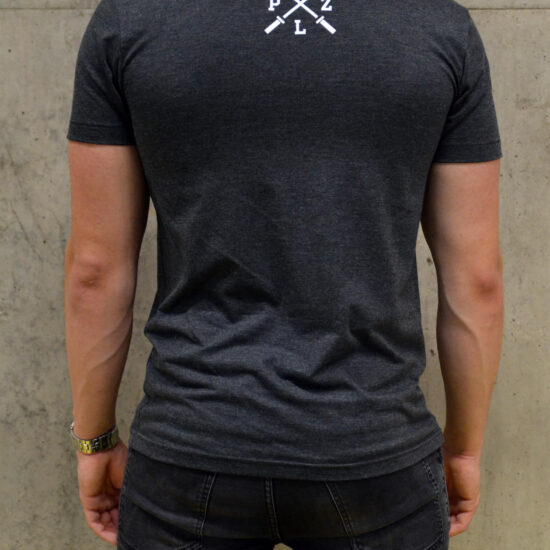 pánské tričko: CrossFit reflection, černá, zezadu